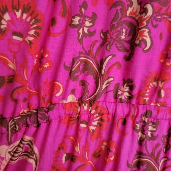 MISA Ysabel Printed V-Neck Maxi Dress size L NWT - Picture 8 of 10